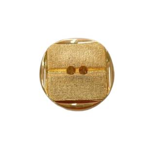 Botón dorado con centro hendido