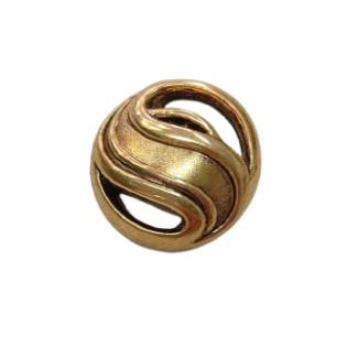 Botón dorado sinuoso